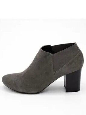 VANELI Suede Ankle Bootie 7.5 7.5M Grey Slip On